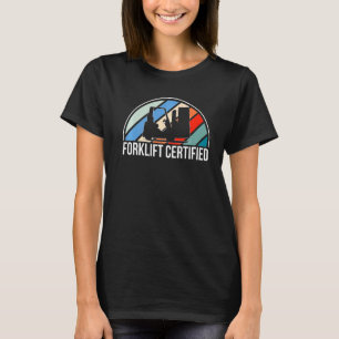 Vintage Retro Gabelstapler Zertifizierter Gabelsta T-Shirt