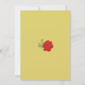 Vintage Retro Garden Party, grüne Kachel Einladung (Rückseite)