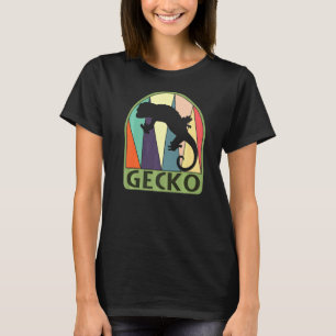 Vintage Retro Gecko Eidechse Sleeker Mutter Vater T-Shirt