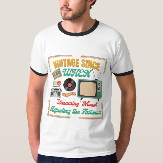 Vintage Retro-Geschenkidee T - Shirt - Retro Gebur (Vorderseite)