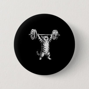 Vintage Retro Gewichtheben Fitnessstudio Lustige K Button