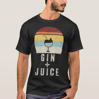 Vintage Retro Gin + Saft T-Shirt