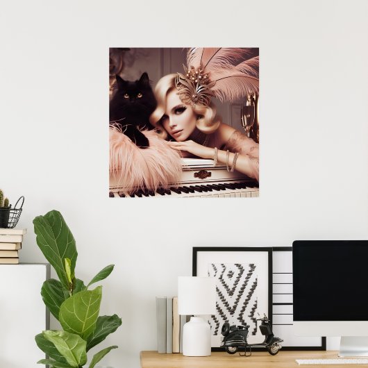 Vintage Retro-Glamour Deko (Heimbüro)