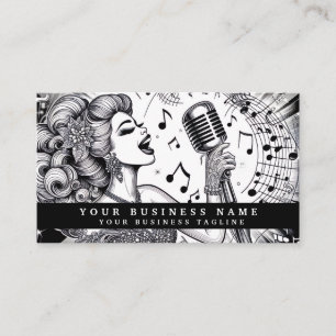 Vintage Retro Glamour Mädchen Visitenkarten Visitenkarte