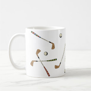 Vintage Retro Golf Golfer Schläger Bälle Muster Kaffeetasse