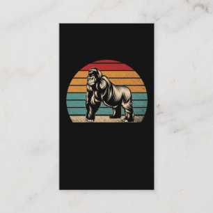 Vintage Retro Gorilla Visitenkarte