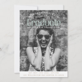 Vintage Retro-Graduierungspartei | FOTO Einladung