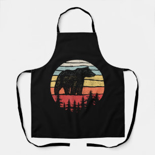 Vintage Retro Grizzlybär Schürze