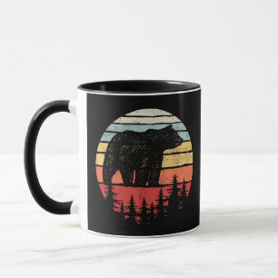 Vintage Retro Grizzlybär Tasse