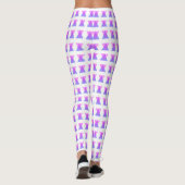 VINTAGE RETRO GROOVY LILA LEGGINGS (Rückseite)