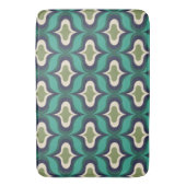 Vintage Retro Grün Badematte (Vorderseite Vertikal)