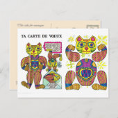 Vintage, Retro-Grußkarte Postkarte (Vorne/Hinten)