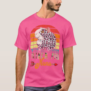 Vintage Retro-Guinea Pig Nana Blume Leopardenschüt T-Shirt