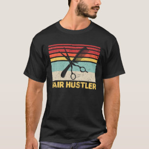 Vintage Retro Haarschneider Friseur Friseurin Haar T-Shirt