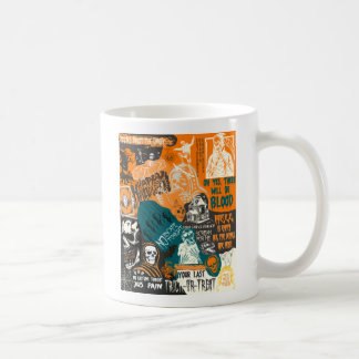 Vintage Retro Halloween 90er Jahre Classic Collage Kaffeetasse