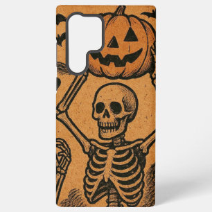 Vintage/Retro Halloween Skelette Samsung Galaxy Hülle