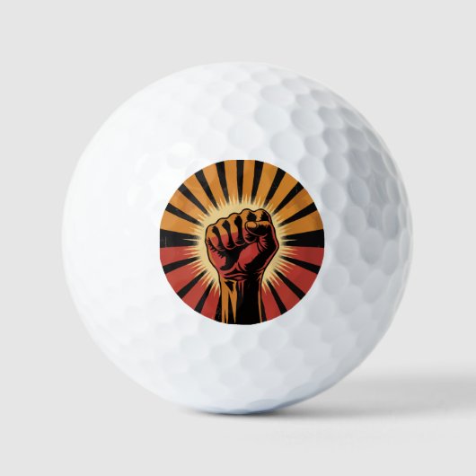Vintage Retro Hand  Golfball (Vorderseite)