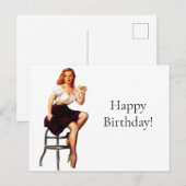 Vintage Retro-Hausfrauen der 50er Jahre Postkarte (Vorne/Hinten)