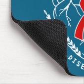 Vintage Retro Heart Disease Awareness Funny  Mousepad (Ecke)