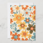 Vintage Retro-Hochzeit Einladung (Rückseite)