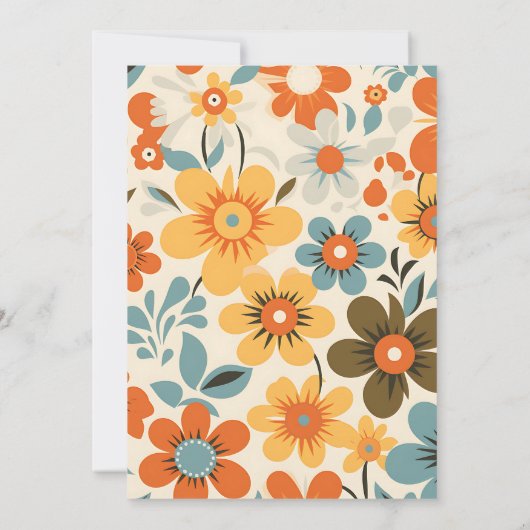 Vintage Retro-Hochzeit Save The Date (Rückseite)