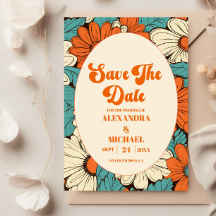 Vintage Retro-Hochzeit Save The Date