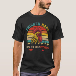 Vintage Retro Hühner-Väter haben die besten Schnäb T-Shirt