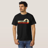Vintage Retro Humanevolution Banjo Gitarre T-Shirt (Vorne ganz)