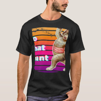 Vintage Retro Ich mache was ich will meine schwarz T-Shirt