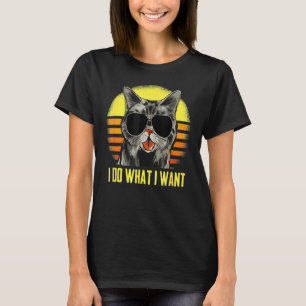 Vintage Retro Ich mache was ich will Meine schwarz T-Shirt