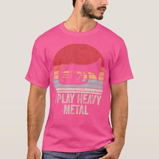 Vintage Retro Ich Spiele Heavy Metal Shirt Lustige