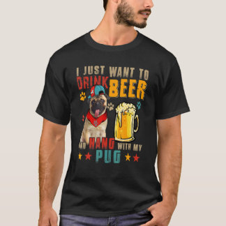 Vintage Retro Ich Wollte nur, Bier zu trinken und  T-Shirt