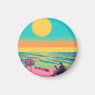 Vintage/Retro inspiriert, Strand Magnet