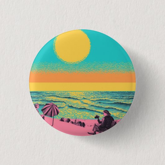 Vintage/Retro inspiriertes Abzeichen/ Button (Vorderseite)
