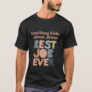 Vintage Retro Jesus Kindern lehren ist das Beste T-Shirt