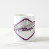 Vintage Retro-Jet-Flugzeug-Luftfahrt Kaffeetasse (Mittel)