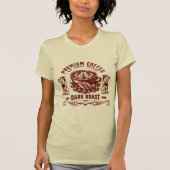Vintage Retro Kaffeetrinker T-Shirt (Vorderseite)