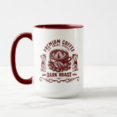 Vintage Retro Kaffeetrinker Tasse (Links)