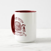 Vintage Retro Kaffeetrinker Tasse (Vorderseite Links)