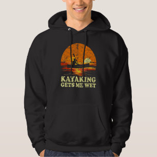 Vintage Retro Kajak Kanu Bootfahren Kajaking Erreg Hoodie