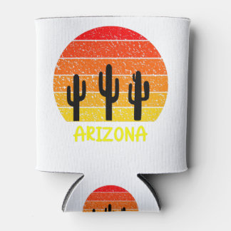 Vintage Retro Kaktus Arizona Sonnenuntergang Dosenkühler