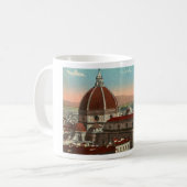 Vintage Retro Kathedrale Kunst-Florenz Italien Kaffeetasse (Vorderseite Links)