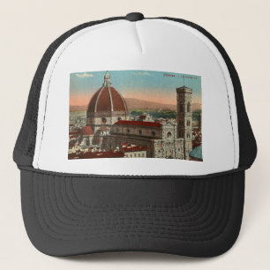 Vintage Retro Kathedrale Kunst-Florenz Italien Truckerkappe