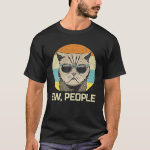 Vintage Retro-Katze in Sonnenbrille Neugeborene T-Shirt