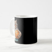 Vintage Retro-Katze Sketch Kaffeetasse (Vorderseite Links)