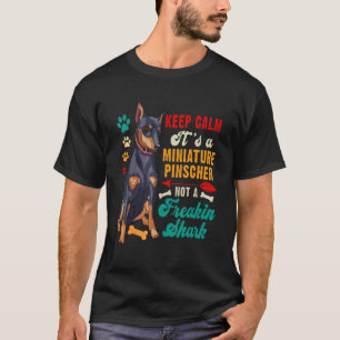 Vintage Retro Keep Calm Zwergpinscher Kein A T-Shirt