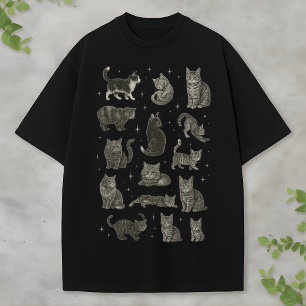 Vintage Retro-Kitty-Sky-Katzenliebhaber-Geschenk Ä T-Shirt
