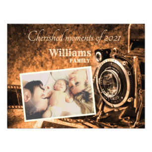 Vintage Retro-Klassikerkamera rustikal benutzerdef Fotodruck