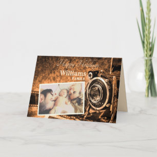 Vintage Retro-Klassikkerkamera, rustikale Sonderfa Feiertagskarte