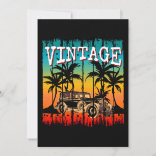 VINTAGE RETRO KLASSISCHES GESCHENK EINLADUNG